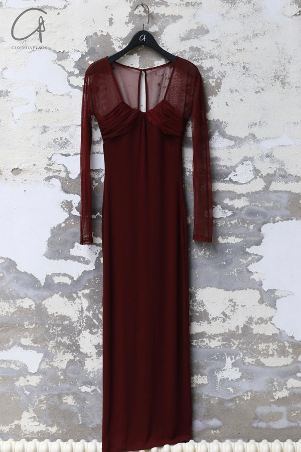 Peng Tai 24 Autumn and Winter Printed Pleated Midi Dress PT-PTW24C10-2